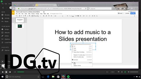 can you add music to a Google Slide and enhance the presentation with interactive elements?